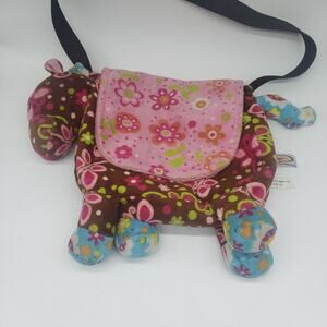 Mary Meyer‎ Cocoa Horse Pony Plush Stuffed Animal Purse Pink Floral 2011 Release